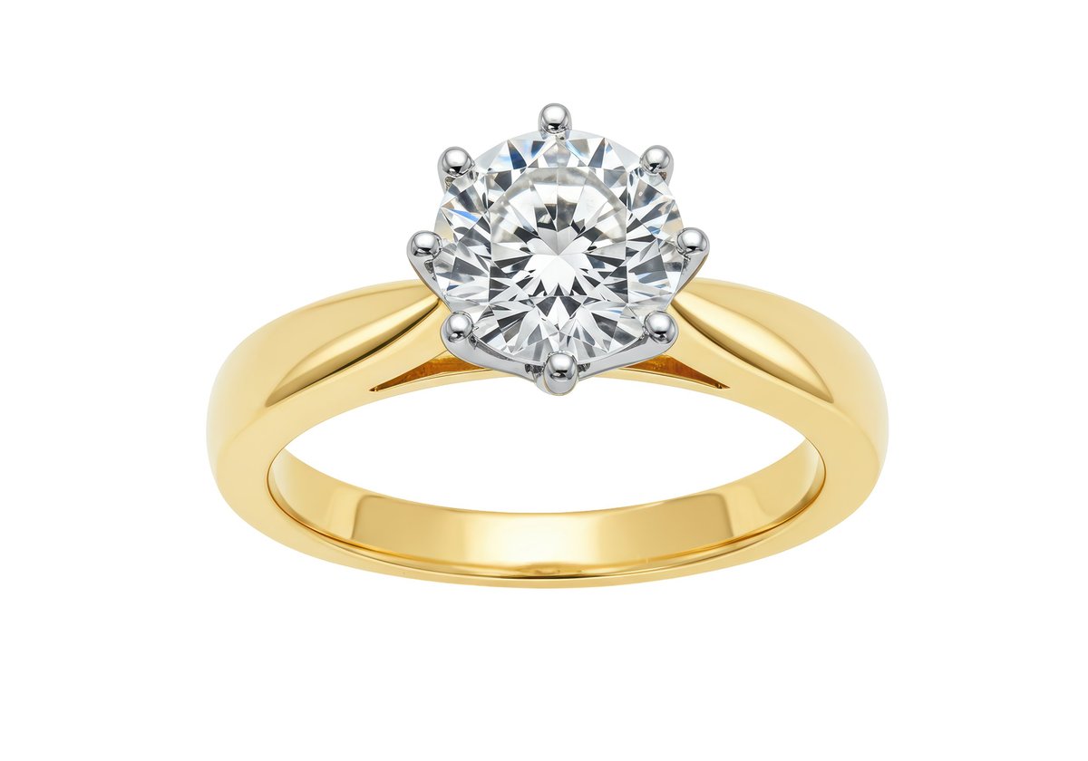 Solitaire diamond ring