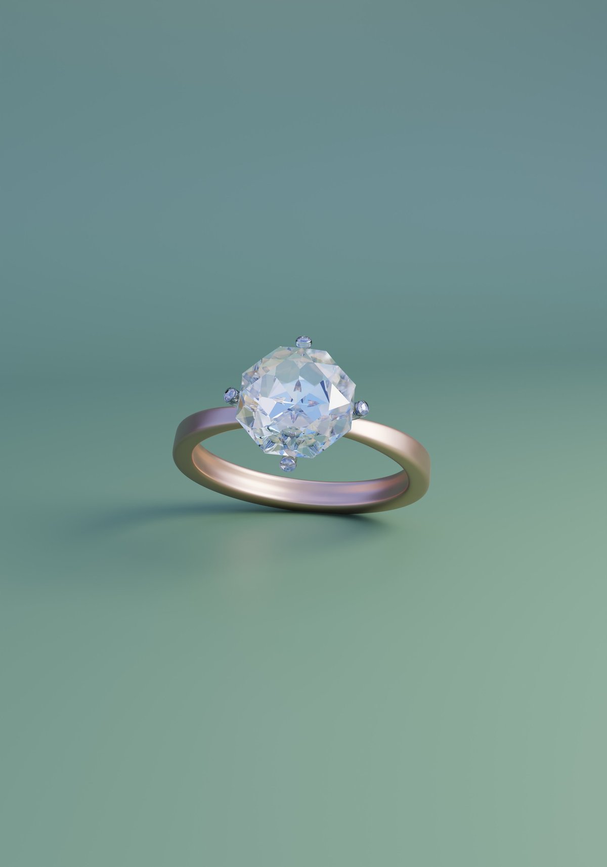 Solitaire diamond ring